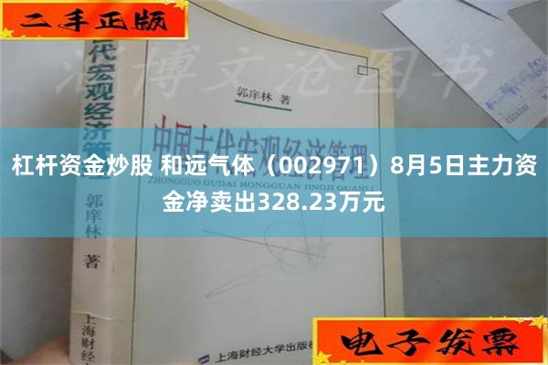 杠杆资金炒股 和远气体（002971）8月5日主力资金净卖出328.23万元