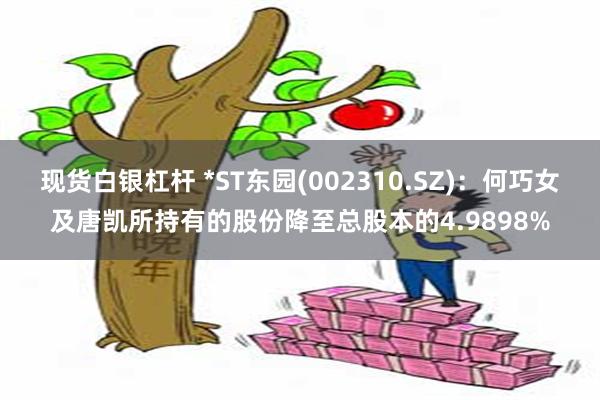 现货白银杠杆 *ST东园(002310.SZ)：何巧女及唐凯所持有的股份降至总股本的4.9898%