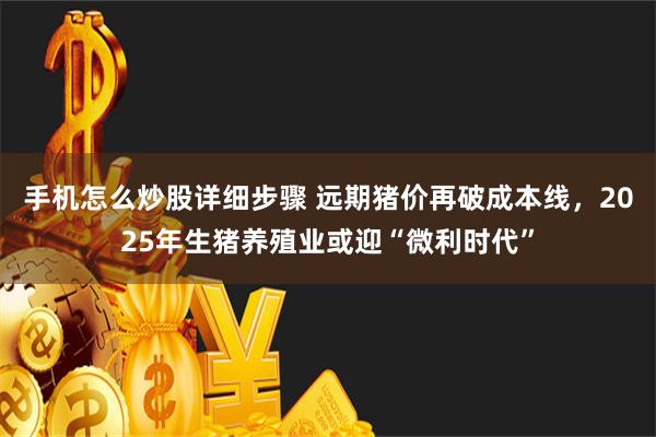 手机怎么炒股详细步骤 远期猪价再破成本线，2025年生猪养殖业或迎“微利时代”